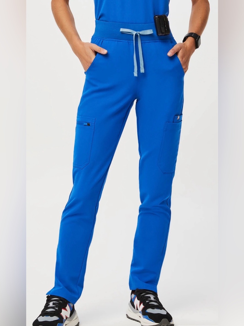 FIGS Yola High Rise Scrub Pants Royal Blue Size XS Petite TW2000P